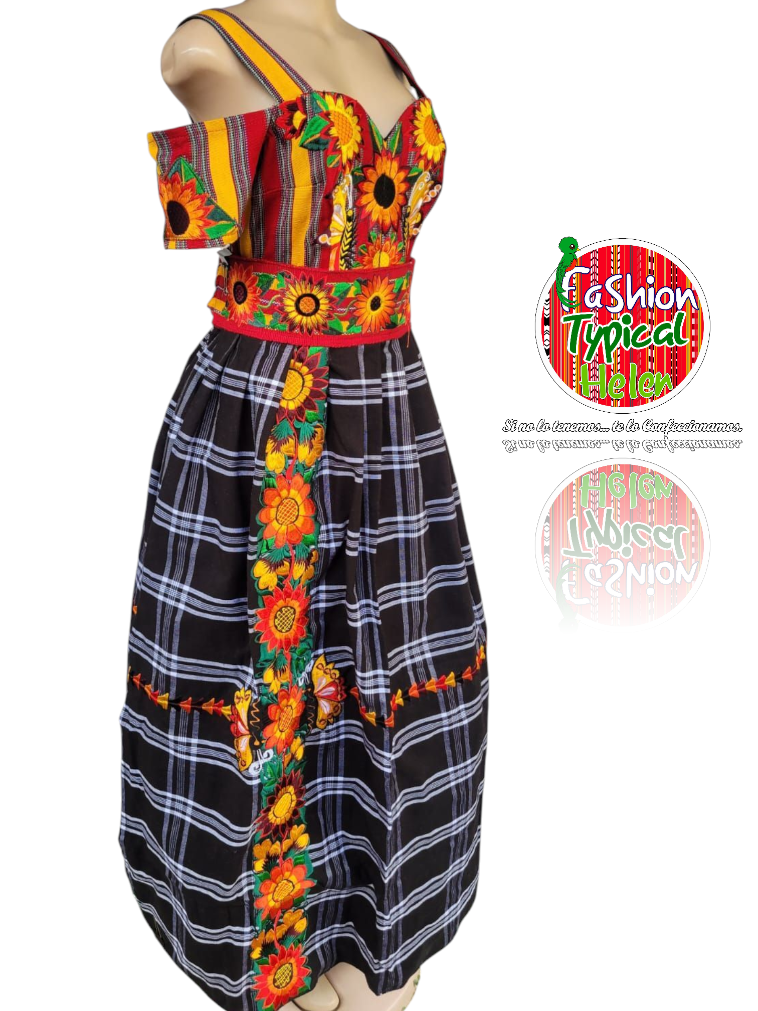 VESTIDO LARGO DE GIRASOLES