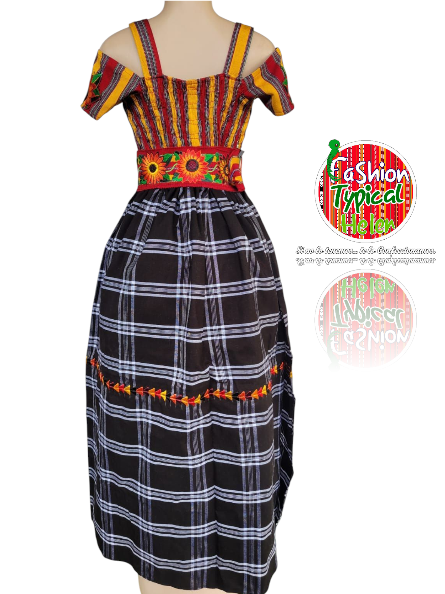 VESTIDO LARGO DE GIRASOLES