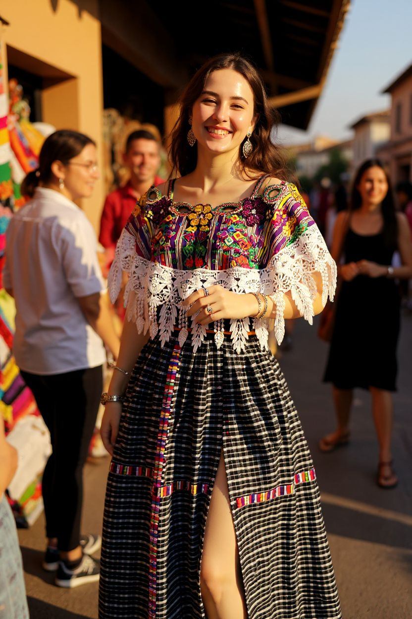 VESTIDO ESTILO CAMPESINO