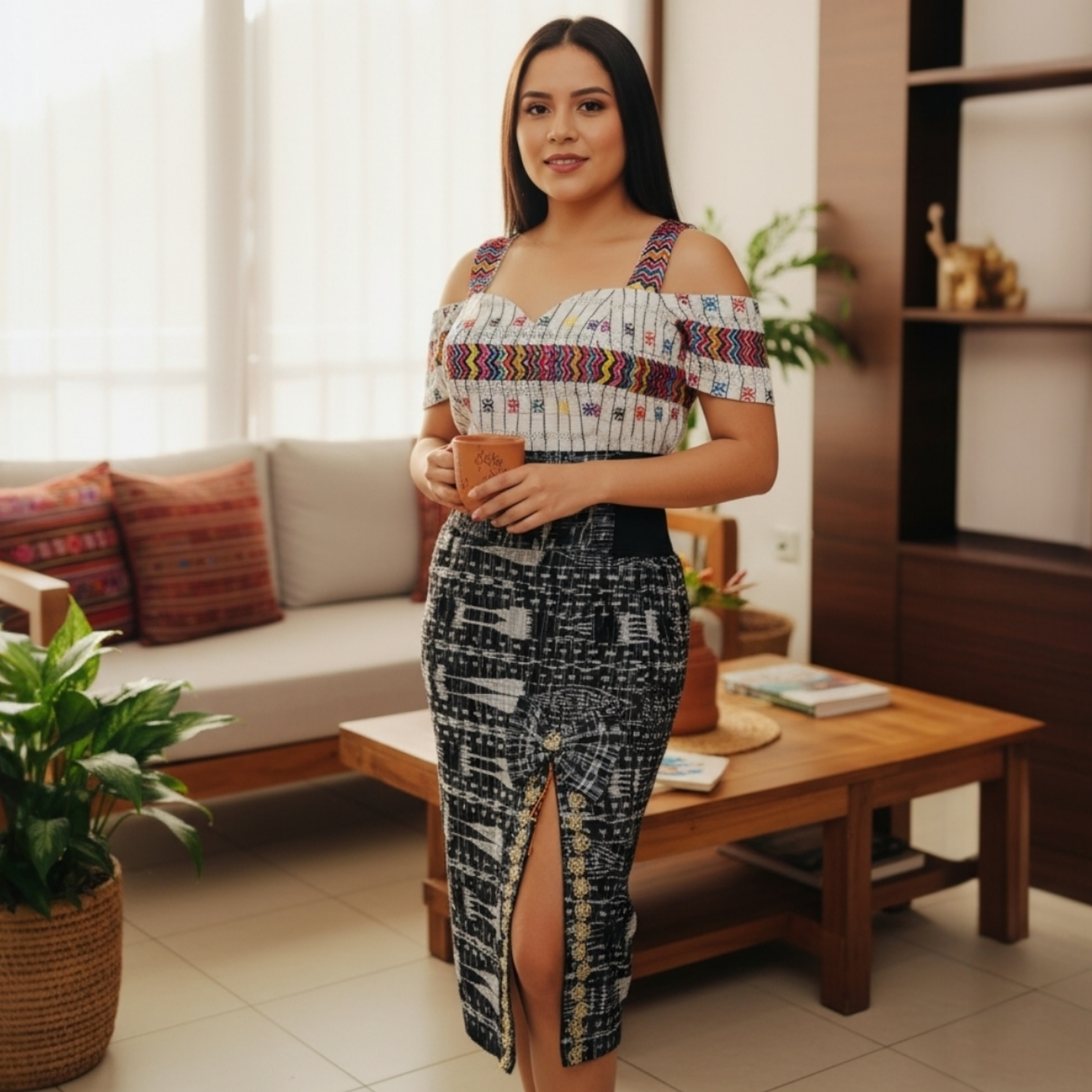 "Dúo Exclusivo: Blusa ARTENSANAL de Hombros Caídos.