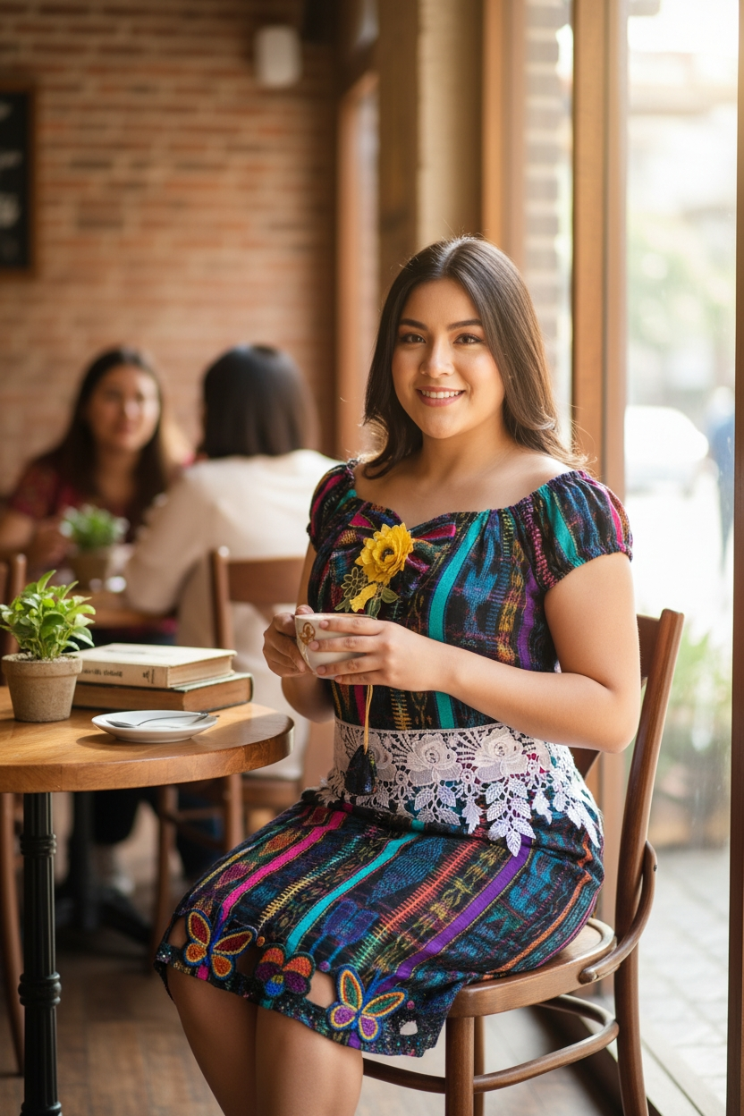 TALLA XL     DUO MIXTO BORDADO, EMPERLADO Y CON ROSAS