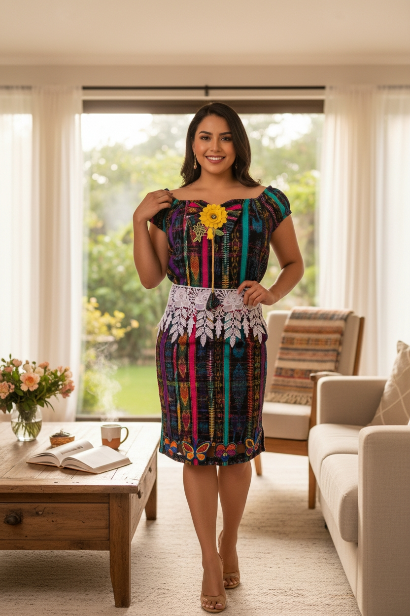 TALLA XL     DUO MIXTO BORDADO, EMPERLADO Y CON ROSAS