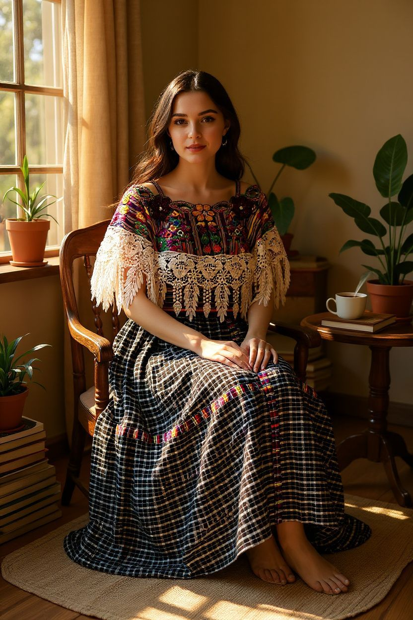 VESTIDO ESTILO CAMPESINO