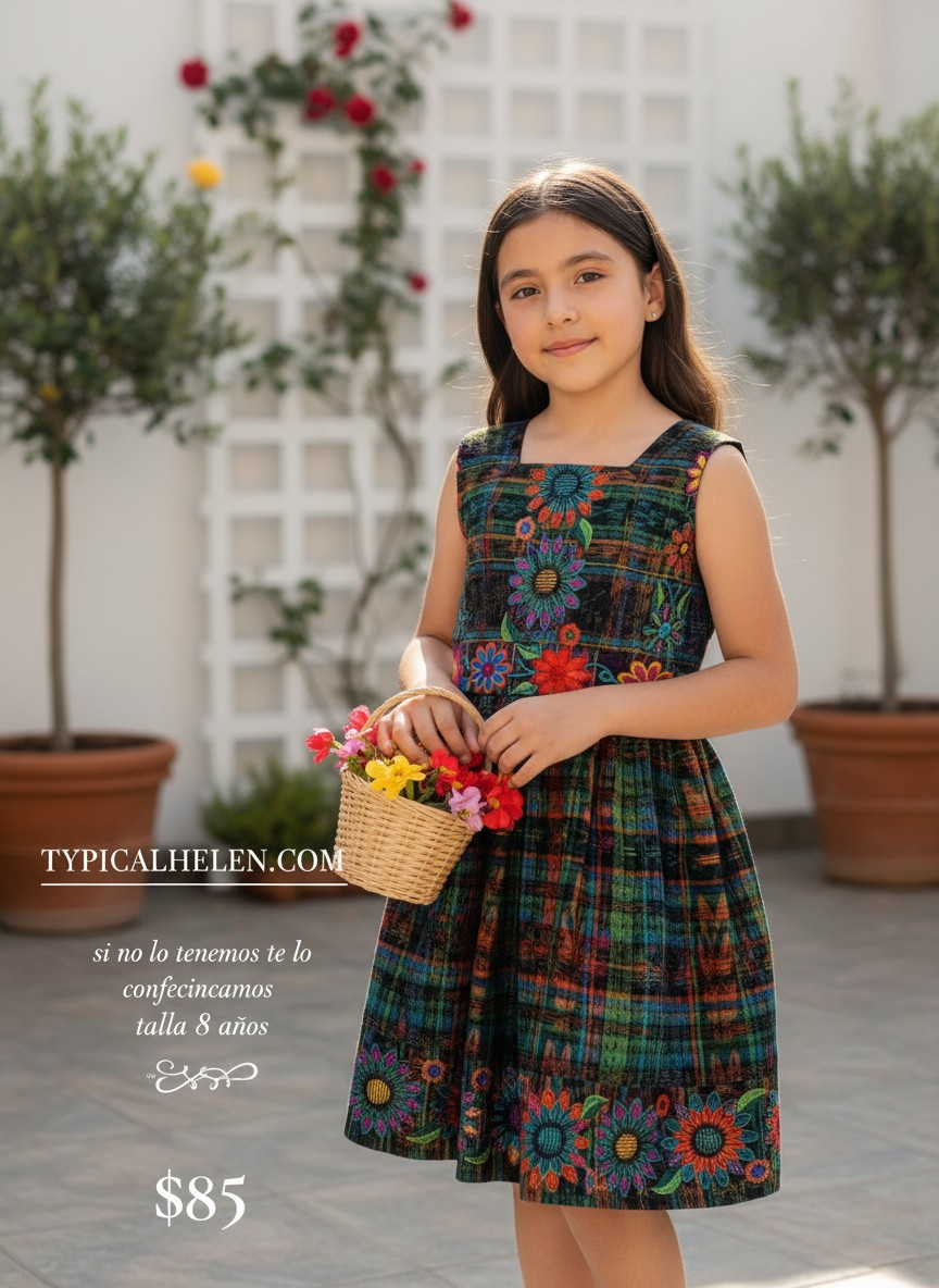VESTIDOS DE GIRASOLES TALLA 8 años