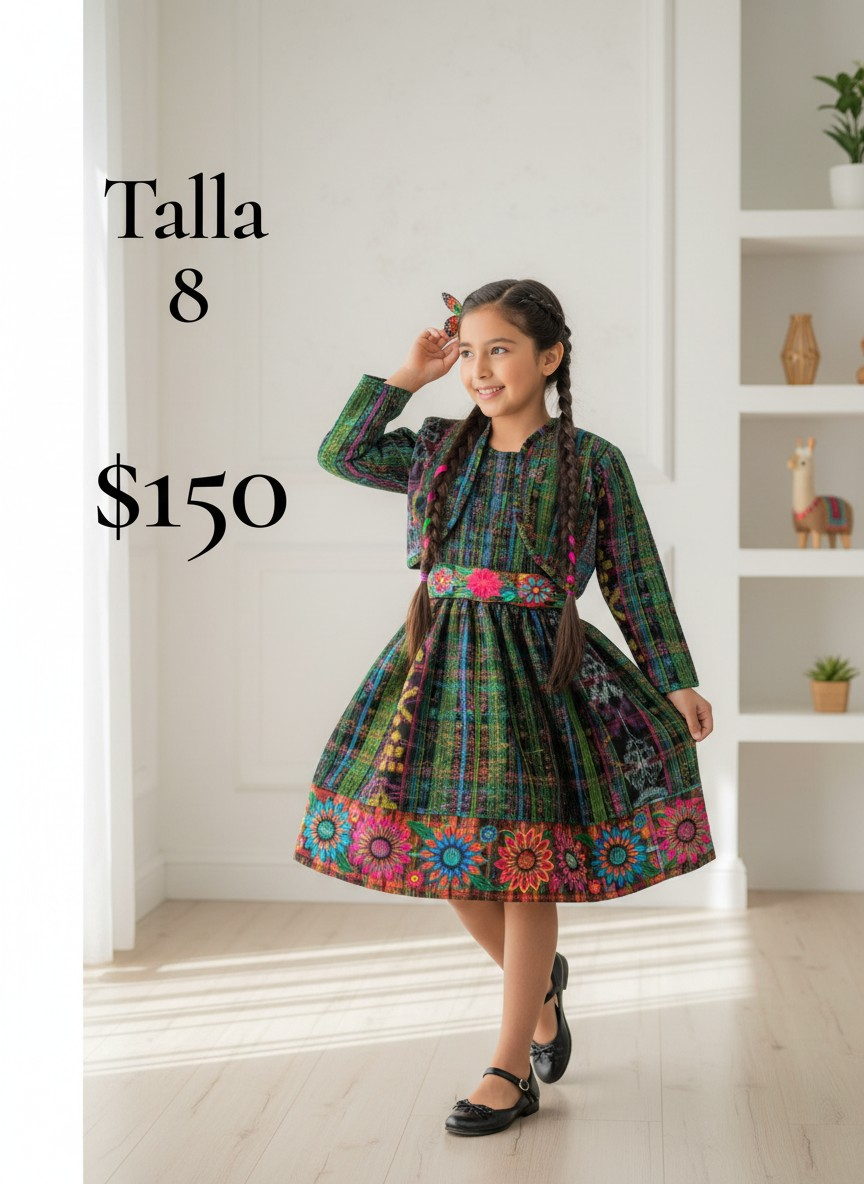 VESTIDOS DE GIRASOLES TALLA 8 años
