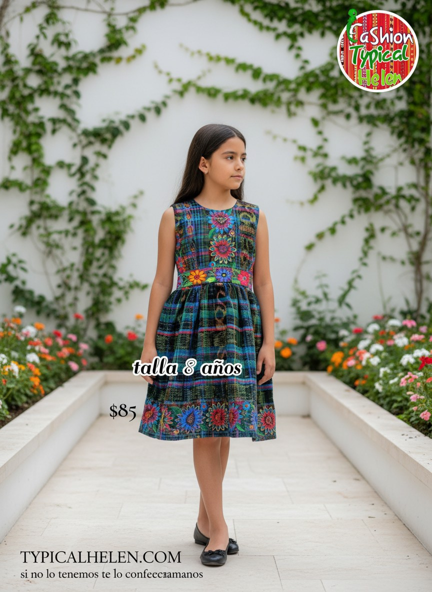 VESTIDOS DE GIRASOLES TALLA 8 años